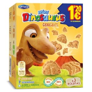 MINI DINOSAURUS CEREALES 120GR - 12 UNIDADES